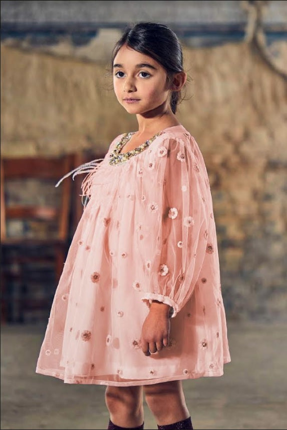 BLUSH TULLE DRESS – UJALA BLUSH TULLE DRESS – UJALA