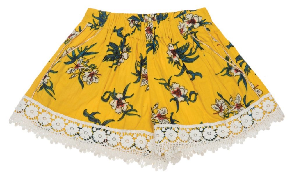 VINTAGE SHORTS-YELLOW