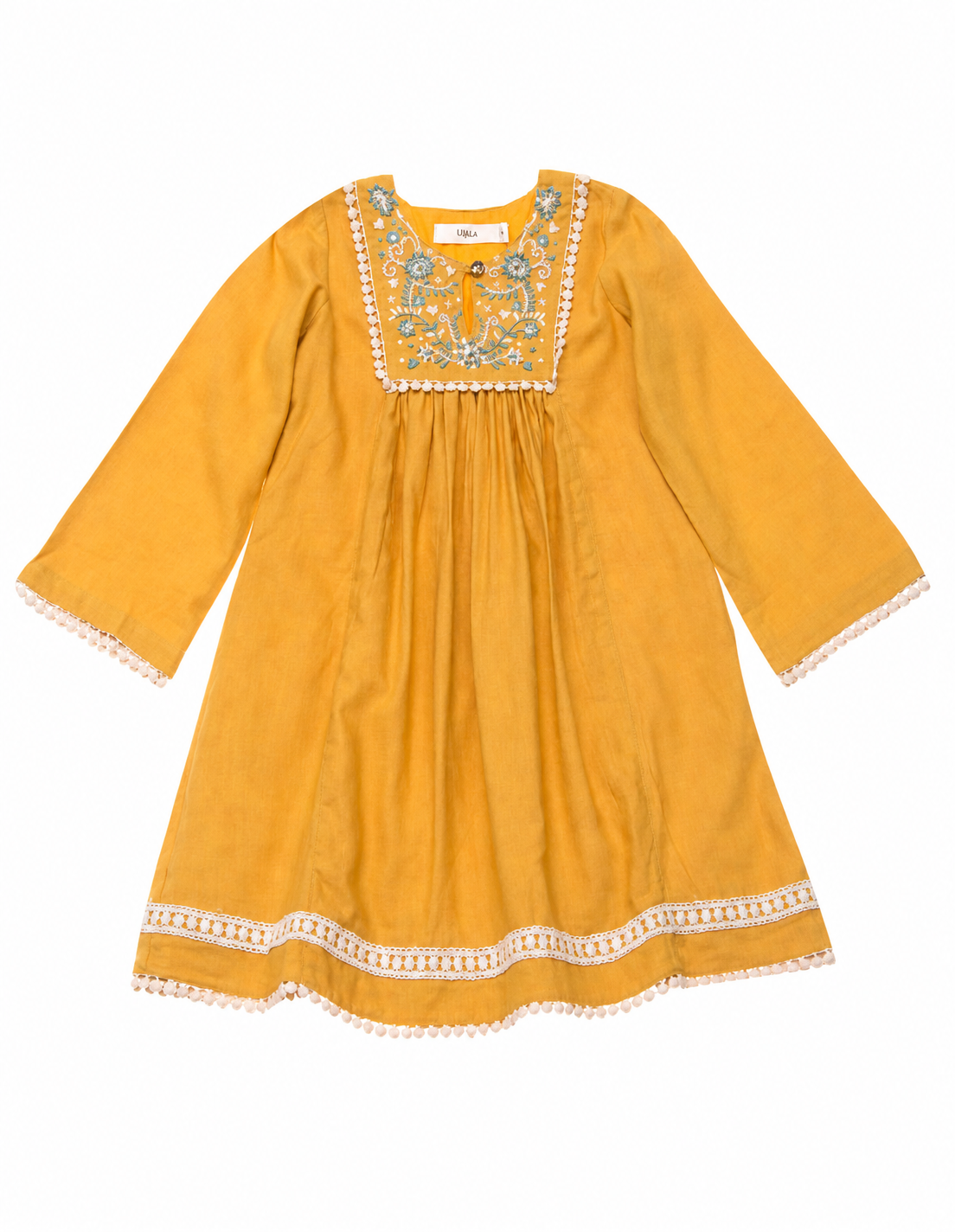 Long Sleeve Embroidered Dress