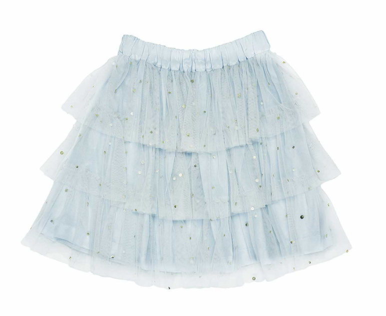 TULLE SKIRT- ICE BLUE