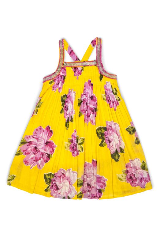MILA DRESS - YELLOW FLORAL