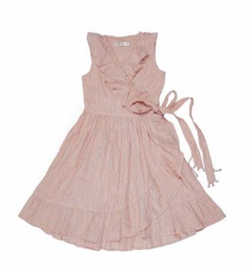 BLUSH WRAP DRESS