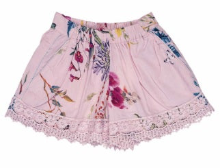 LACE SHORTS - PINK FLORAL