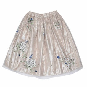 LUREX AND TULLE SKIRT - PEACH